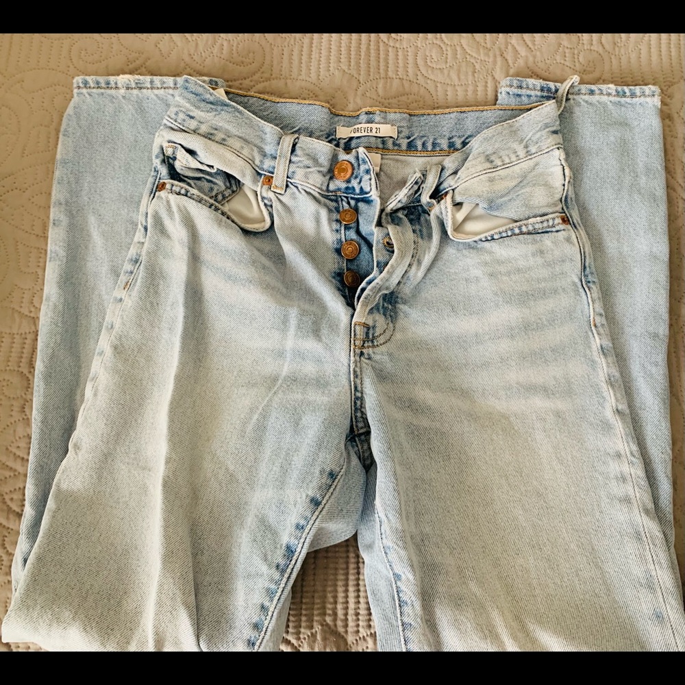 forever 21 light wash jeans